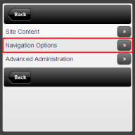 Navigation Options
